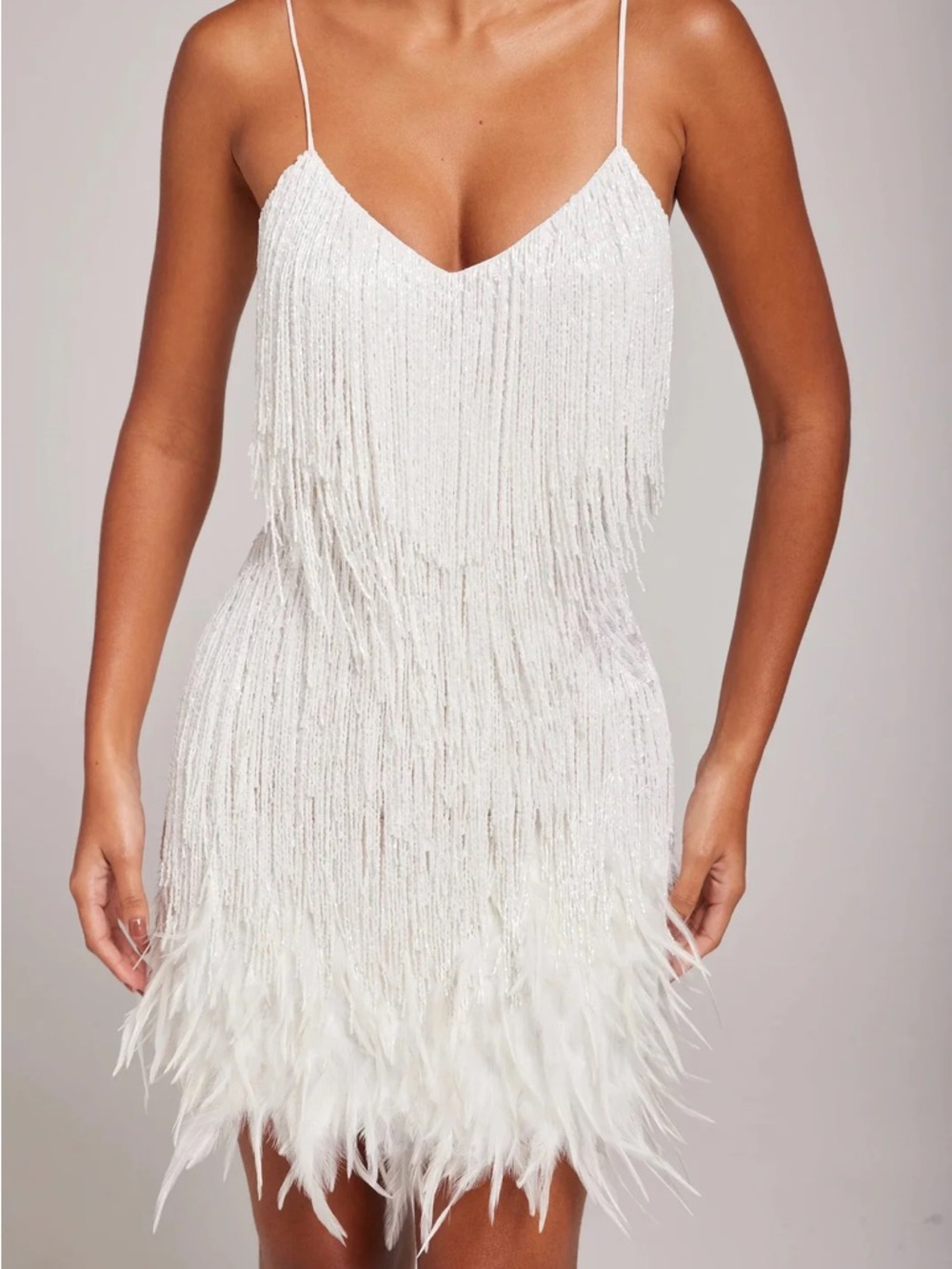 Lucas and Grace - JOYCEL - MODERN FEATHERED PARTY DRESS